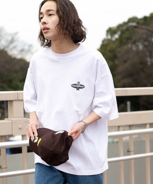 BEN DAVIS（ベンデイビス）の「∴WEGO/【一部店限定】別注ベンデイビスワンポイントT（Tシャツ/カットソー・メンズ・ホワイト/ブラック/グレー/ブルー/ダークグリーン・MEDIUM/LARGE）」の2枚目の写真