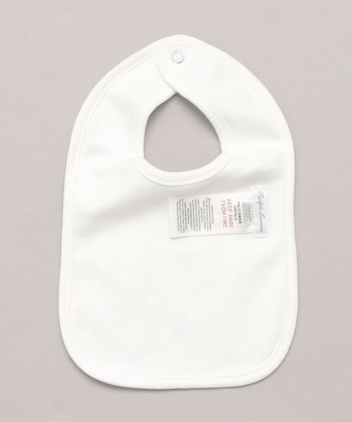 POLO RALPH LAUREN CHILDRENSWEAR(ポロ ラルフ ローレン チルドレンズウェア)の「ベアプリント オーガニック コットン ビブ(スタイ/よだれかけ・キッズ・ブルー・ONE)」の2枚目の写真