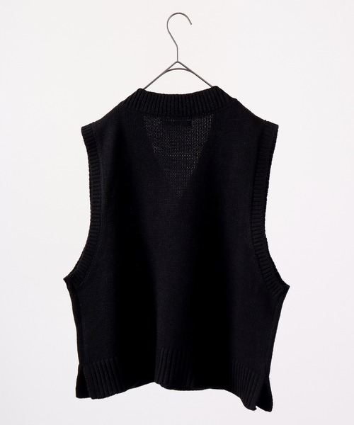 Bling Leads（ブリングリーズ）の「Bling Leads 5GG　A/T　Vネックニットベスト（ベスト・メンズ・ベージュ/ブラック/ブラウン/ピンク・F）」の16枚目の写真