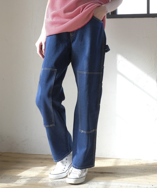 GQ1605◇Dickies : ダブルニー ダック地ペインターパンツ◇36◇ Dickies ディッキーズ ダブルニー ペインターパンツ 100
