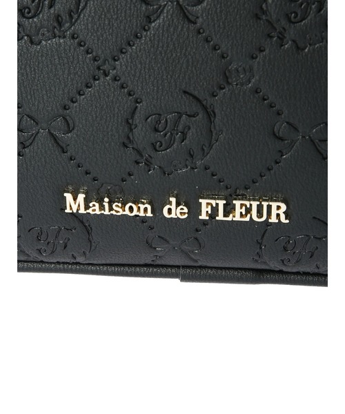 Maison de FLEUR モノグラムファスナーショルダーバッグ メゾン ド フルール Maison de FLEUR モノグラムファスナー
