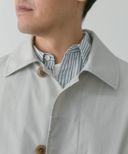 C168新品▼ アーバンリサーチ　スプリングコート　ライト チェスターコート　40/L　紺　パイピング　URBAN RESEARCH URBAN RESEARCH DOORS（アーバンリサーチドアーズ）の「『撥水