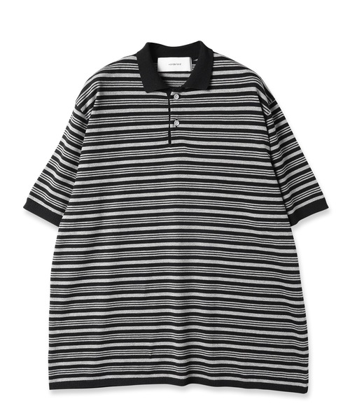wonderland(ワンダーランド)の「Border polo(ポロシャツ・メンズ・ブラウン/ブラック・L/M)」の5枚目の写真