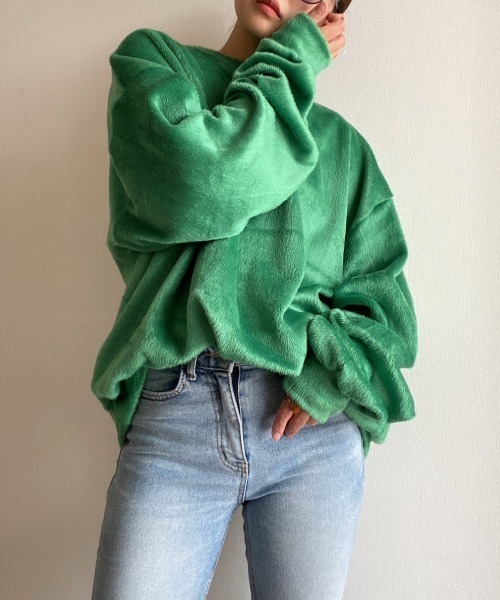 AMAIL(アマイル)の「Fuwa loose cloth(その他トップス・レディース・ピンク/グリーン/アイボリー・FREE)」の2枚目の写真