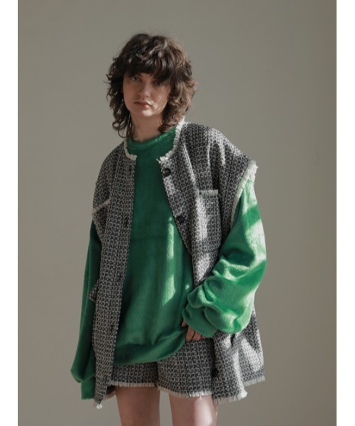 AMAIL(アマイル)の「Fuwa loose cloth(その他トップス・レディース・ピンク/グリーン/アイボリー・FREE)」の8枚目の写真