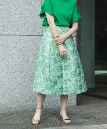 Jines | フラワージャカードタックスカート(スカート)