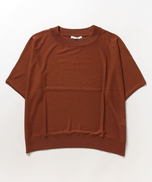 Grand PARK（グランドパーク）の「半袖サマーニット（ニット/セーター・レディース・ベージュ/キャメル/レッド/チャコールグレー/ブルー・FREE）」の22枚目の写真