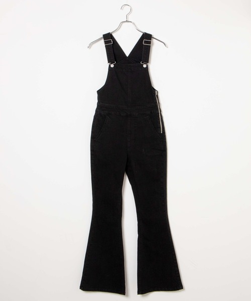 WEGO（ウィゴー）の「WEGO/ハイウエストストレッチフレアデニムサロペット（サロペット/オーバーオール・レディース・ブラック/インディゴブルー・SMALL/MEDIUM）」の18枚目の写真