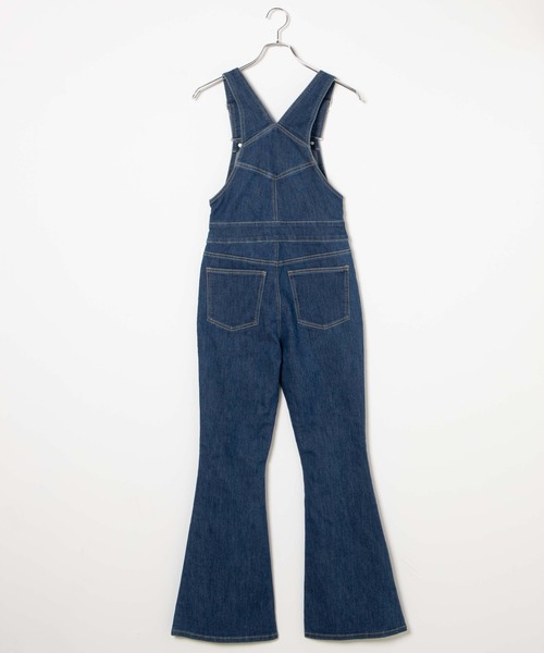 WEGO（ウィゴー）の「WEGO/ハイウエストストレッチフレアデニムサロペット（サロペット/オーバーオール・レディース・ブラック/インディゴブルー・SMALL/MEDIUM）」の20枚目の写真