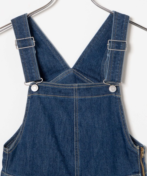 WEGO（ウィゴー）の「WEGO/ハイウエストストレッチフレアデニムサロペット（サロペット/オーバーオール・レディース・ブラック/インディゴブルー・SMALL/MEDIUM）」の21枚目の写真