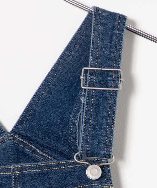 WEGO（ウィゴー）の「WEGO/ハイウエストストレッチフレアデニムサロペット（サロペット/オーバーオール・レディース・ブラック/インディゴブルー・SMALL/MEDIUM）」の22枚目の写真