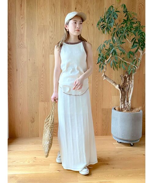 MILLER（ミラー）の「Miller別注 カラーステッチストレートスカート（スカート・レディース・オフホワイト/オレンジ/ブルー・FREE）」の7枚目の写真