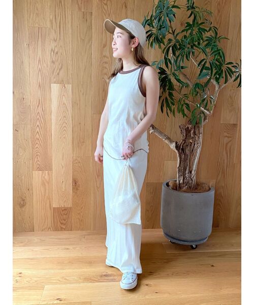 MILLER（ミラー）の「Miller別注 カラーステッチストレートスカート（スカート・レディース・オフホワイト/オレンジ/ブルー・FREE）」の6枚目の写真