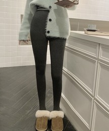 LAFFMO | 裏起毛ラインレギンストレンカパンツ(レギンス/スパッツ)