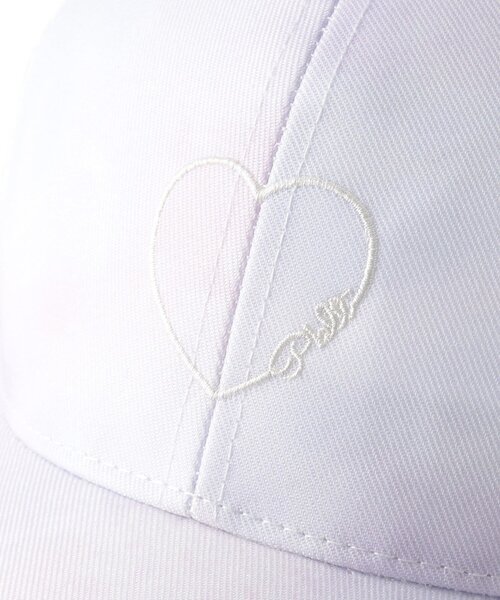 PINK-latte（ピンクラテ）の「◆ハートメッシュキャップ（キャップ・キッズ・ライトブルー/ブラック/ライトパープル・00）」の9枚目の写真