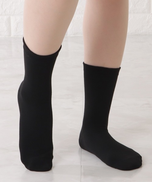 Lace Ladies(レースレディース)の「【10足セット】コットン無地スムースショート丈ソックス(ソックス/靴下・レディース・ブラック/マルチ/ホワイト・FREE)」の15枚目の写真