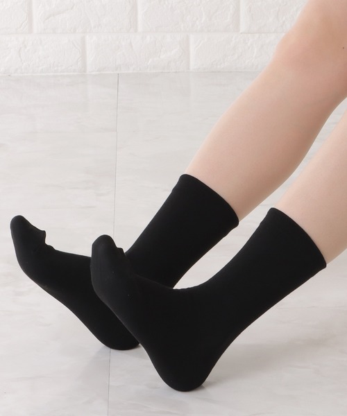 Lace Ladies(レースレディース)の「【10足セット】コットン無地スムースショート丈ソックス(ソックス/靴下・レディース・ブラック/マルチ/ホワイト・FREE)」の18枚目の写真