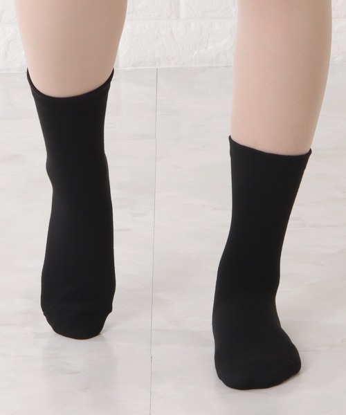 Lace Ladies(レースレディース)の「【10足セット】コットン無地スムースショート丈ソックス(ソックス/靴下・レディース・ブラック/マルチ/ホワイト・FREE)」の16枚目の写真