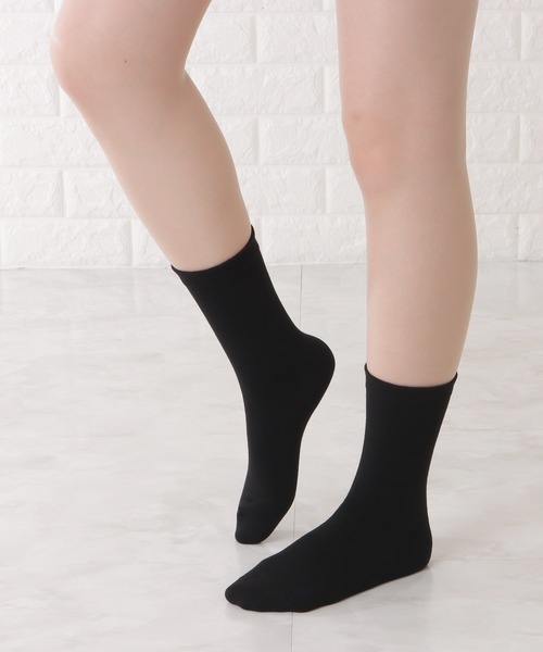 Lace Ladies(レースレディース)の「【10足セット】コットン無地スムースショート丈ソックス(ソックス/靴下・レディース・ブラック/マルチ/ホワイト・FREE)」の19枚目の写真