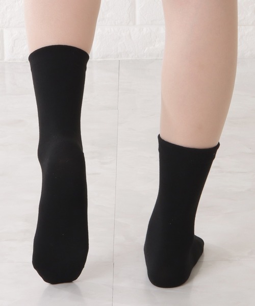 Lace Ladies(レースレディース)の「【10足セット】コットン無地スムースショート丈ソックス(ソックス/靴下・レディース・ブラック/マルチ/ホワイト・FREE)」の20枚目の写真