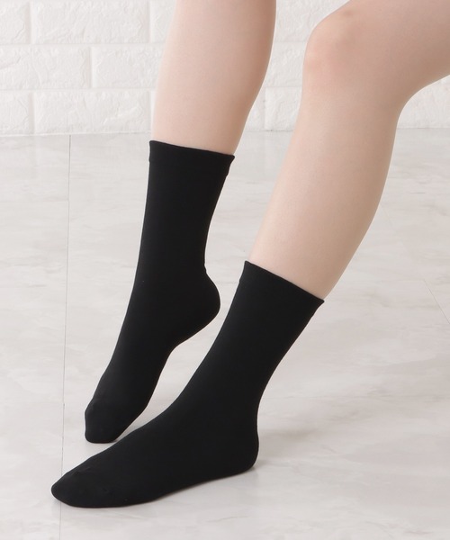 Lace Ladies(レースレディース)の「【10足セット】コットン無地スムースショート丈ソックス(ソックス/靴下・レディース・ブラック/マルチ/ホワイト・FREE)」の13枚目の写真