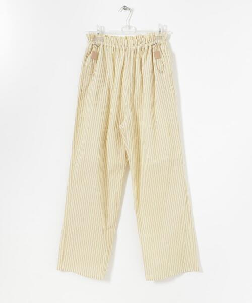 LAATO（ラート）の「KINCHAKU WIDE EASY PANTS（その他パンツ・レディース・イエロー/ベージュ・FREE）」の3枚目の写真