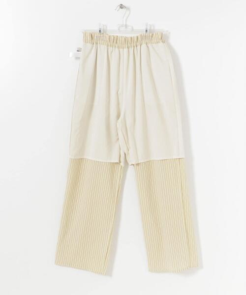 LAATO（ラート）の「KINCHAKU WIDE EASY PANTS（その他パンツ・レディース・イエロー/ベージュ・FREE）」の7枚目の写真