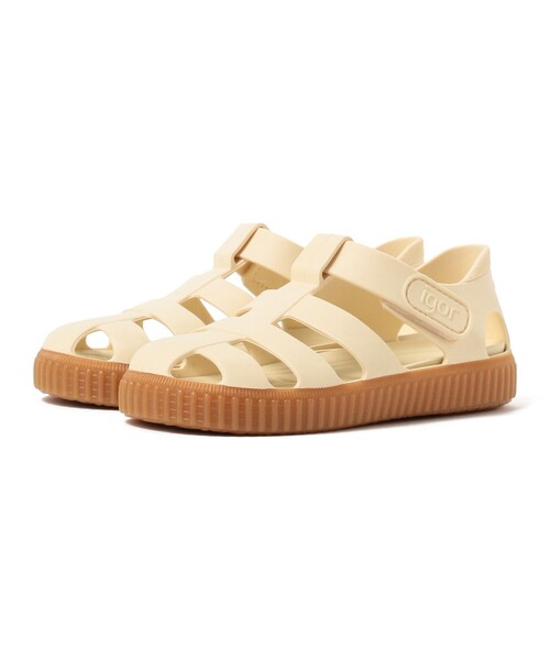 igor（イゴール）の「igor / NICO CARAMEL サンダル 23（11～20cm）（サンダル・キッズ・レッド系その他5/クリーム/ブラウン系その他3/オフホワイト/グリーン系その他4/インディゴブルー・19㎝/20cm/14.5㎝/14cm/18.5cm/13cm/11cm/17cm/15cm/12.5cm/16cm/12cm/16.5cm/18cm）」の2枚目の写真