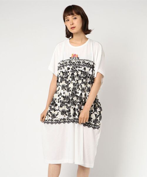 FRAPBOIS（フラボア）の「半袖ワンピース（ワンピース・レディース・ホワイト・1）」の9枚目の写真