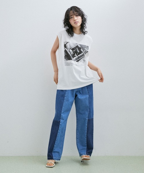 JANE SMITH / JOHN SMITH（ジェーンスミスジョンスミス）の「【Jane Smith】JAMIE MORGAN POW WOW N/S T-SHIRT（タンクトップ・レディース・ホワイト/ベージュ・S）」の11枚目の写真