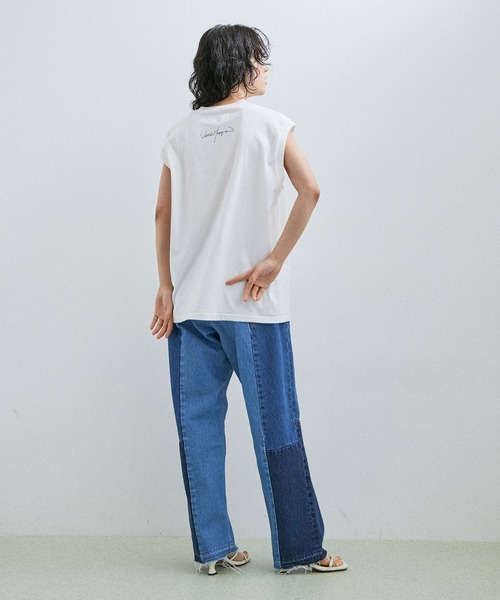 JANE SMITH / JOHN SMITH（ジェーンスミスジョンスミス）の「【Jane Smith】JAMIE MORGAN POW WOW N/S T-SHIRT（タンクトップ・レディース・ホワイト/ベージュ・S）」の19枚目の写真