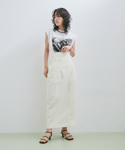 JANE SMITH / JOHN SMITH（ジェーンスミスジョンスミス）の「【Jane Smith】JAMIE MORGAN POW WOW N/S T-SHIRT（タンクトップ・レディース・ホワイト/ベージュ・S）」の16枚目の写真