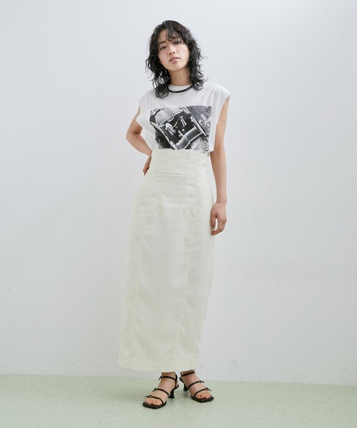 JANE SMITH / JOHN SMITH（ジェーンスミスジョンスミス）の「【Jane Smith】JAMIE MORGAN POW WOW N/S T-SHIRT（タンクトップ・レディース・ホワイト/ベージュ・S）」の3枚目の写真