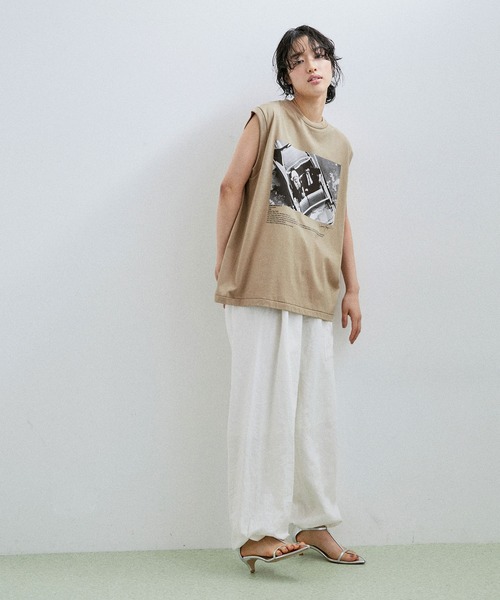 JANE SMITH / JOHN SMITH（ジェーンスミスジョンスミス）の「【Jane Smith】JAMIE MORGAN POW WOW N/S T-SHIRT（タンクトップ・レディース・ホワイト/ベージュ・S）」の9枚目の写真