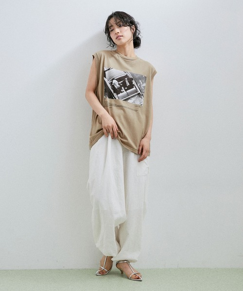 JANE SMITH / JOHN SMITH（ジェーンスミスジョンスミス）の「【Jane Smith】JAMIE MORGAN POW WOW N/S T-SHIRT（タンクトップ・レディース・ホワイト/ベージュ・S）」の22枚目の写真