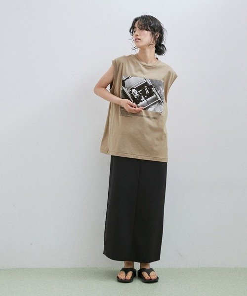 JANE SMITH / JOHN SMITH（ジェーンスミスジョンスミス）の「【Jane Smith】JAMIE MORGAN POW WOW N/S T-SHIRT（タンクトップ・レディース・ホワイト/ベージュ・S）」の12枚目の写真