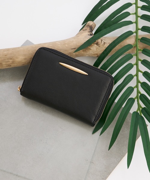 ゴールドパーツレザーウォレット