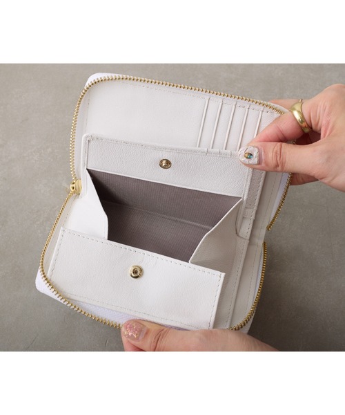 ゴールドパーツレザーウォレット