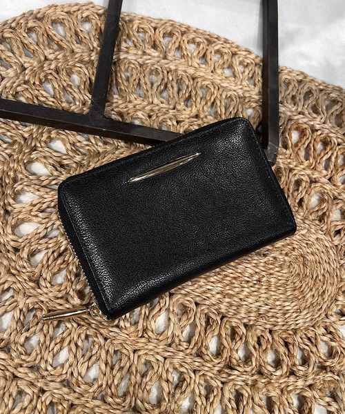 ゴールドパーツレザーウォレット