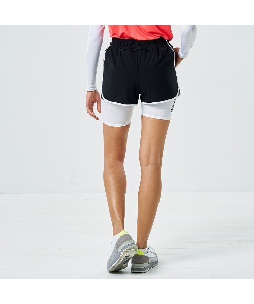 SKINS(スキンズ)の「SKINS(スキンズ)ランニングウーブンショートパンツ(その他パンツ・レディース・ブルー系/ブラック・40/38)」の7枚目の写真