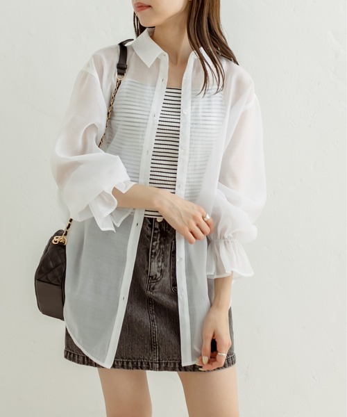 OLIVE des OLIVE（オリーブデオリーブ）の「カップ付きベーシックキャミソール　1031060260（キャミソール・レディース・ブラック/オフホワイト/ミント/ブラック系その他/ライム・FREE）」の22枚目の写真