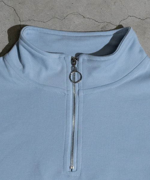 31】2WAY SLEEVE グラフィックプリント ハーフジップ（Tシャツ