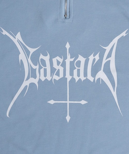 JOHN'S CLOSET（ジョンズクローゼット）の「【31】2WAY SLEEVE グラフィックプリント ハーフジップ（Tシャツ/カットソー・レディース・ホワイト/ブラック/ブラック系/ホワイト系/サックスブルー/ホワイト系1/ブラック系1・LARGE/MEDIUM）」の11枚目の写真