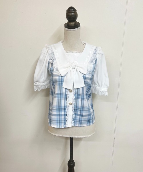 MA*RS（アメーバーマーズ）の「チェックセーラーブラウス（シャツ