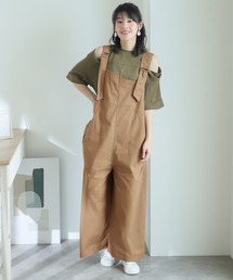 アシメサスペンダーサロペットパンツ