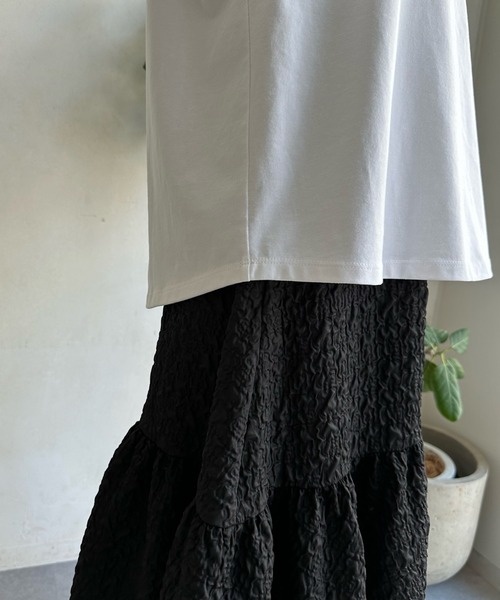 DouDou(ドゥドゥ)の「【WEB限定】レオパード転写TEE(Tシャツ/カットソー・レディース・ブラック/オフホワイト/ブラウン・FREE)」の8枚目の写真