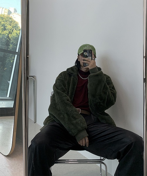 ASCLO(エジュクロ)の「ASCLO Leather Wide Slacks(スラックス・メンズ・ブラック・SMALL/MEDIUM/LARGE)」の2枚目の写真