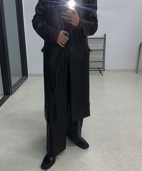 ASCLO(エジュクロ)の「ASCLO Leather Wide Slacks(スラックス・メンズ・ブラック・SMALL/MEDIUM/LARGE)」の19枚目の写真