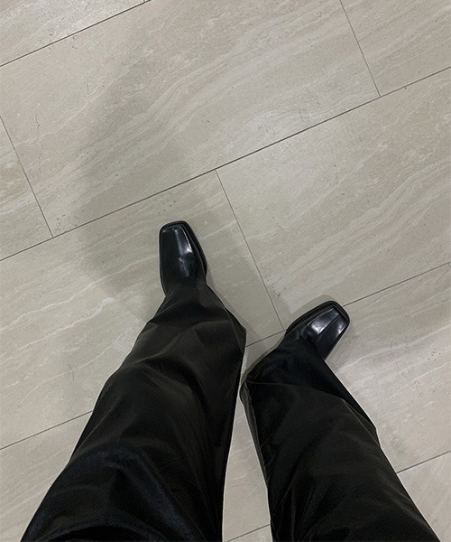 ASCLO(エジュクロ)の「ASCLO Leather Wide Slacks(スラックス・メンズ・ブラック・SMALL/MEDIUM/LARGE)」の21枚目の写真