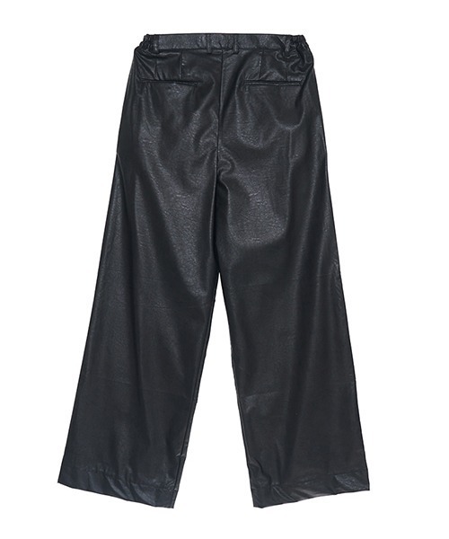 ASCLO(エジュクロ)の「ASCLO Leather Wide Slacks(スラックス・メンズ・ブラック・SMALL/MEDIUM/LARGE)」の5枚目の写真